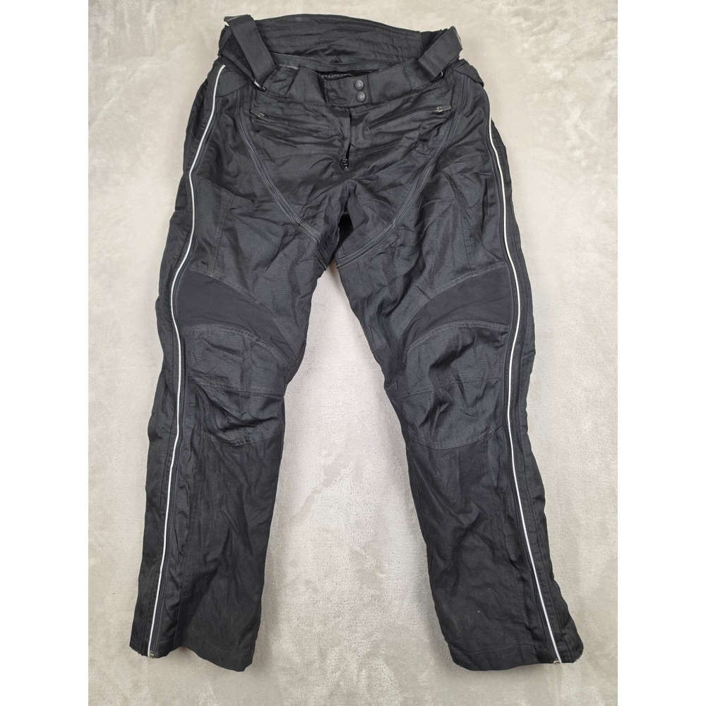 Tour Master Racing Flex Pants Womens M 10-12 Black Motorcycle Riding Moto
